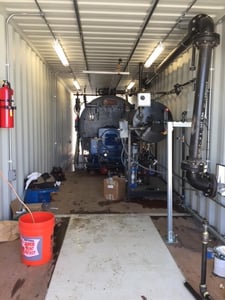Image for 100 HP Superior Boiler Works Mohawk, 150 psi steam boiler, gas or oil fired, complete setup In 40' like new container