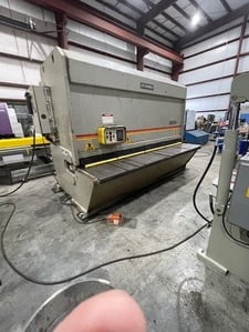 1/2" x 10' Accurshear #850010, hydraulic shear, 36" front operated power back gauge, 20 HP, 18 SPM, manual