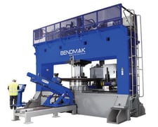 Bendmak #DPB-P 150X3000, 150 Ton Dishing Press, Digital Display, 1 Set of Dies, 2900 psi, 63 HP, new