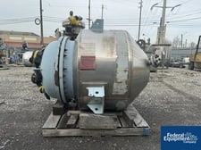 100 gallon Pfaudler Glass Lined Reactor, 150/125 psi, 32" diameter, 450°F, jacketed, 1996