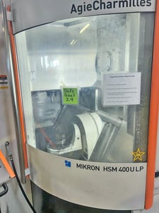 GF Mikron #HSM-400U-LP, pallet changer, 2010