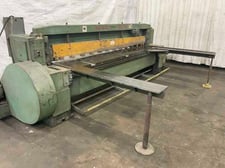 10 gauge x 10' Wysong #1010, mechanical shear, 24 front operated power back gauge, front squaring arm, front