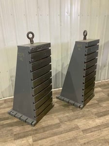 19-3/4" x 48" x 24" T-Slotted Angle Plates, 9 t-slots