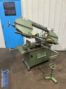 10.2" x 19.6" Jaespa #W-260, horizontal band saw, swivel vise, automatic stop, 2 HP, coolant