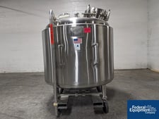 317 gallon Precision Stainless Reactor, Hastelloy C276, 52" dia x 33" straight side, 45 psi @ 350°F