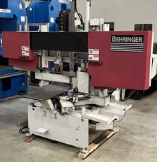 20.4" x 12.6" Behringer #HBE320-523GA, automatic miter band saw, 12.5"rounds, 2018, S46130