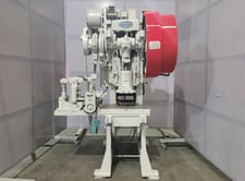 35 Ton, Danly Machine Specialties #35, hydraulic OBI, 15" x 25" table, 220 V., 3-phase