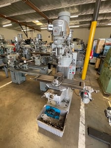 Bridgeport, vertical mill, 9" x42" table, 1 HP, 80-4200 RPM, variable speed, Bridgeport X-Axis power feed