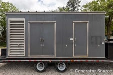 600 KW Caterpillar #3412C, diesel generator, enclosure mounted on trailer, 277/480 Volts, 800 hours, 2001