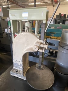 5 Ton, Femco #3-1/2, Ratcheting Arbor Press, 17-1/2" capacity over table