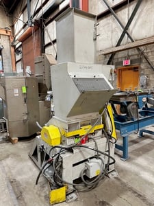 Process Control #GTFN50BMXXU, granulator, 75 HP, includes blower & cyclone, 1999