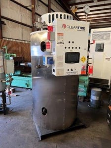 20 HP Cleaver-Brooks #Clear-Fire-CFV, Natural gas boiler, 150 psi, serial #NAV181698