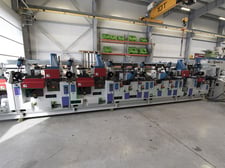 Weinig / Waco #Hydromat-5000, heavy duty feed through moulder, 11-head, 11-13/16" x5-1/2" cap., 656 FPM, 2"