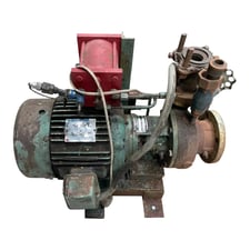 140 GPM, Cornell #1-1/2-CB7-1/2-2, centrifugal pump, 7.5 HP, R-717 ammonia refrigeration, Fr.213TCZ, 3450