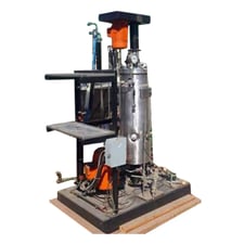 Chemap #D-4224, fermenter, 266°F, Fundafom foam separator, 20 gallon vertical tank, 1978