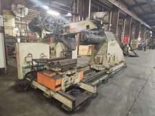 20000 lb. Littell, coil reel w/ car/ straightener, 36" x .25" stock, 66" OD, 20"-24" ID, 3-leaf mandrel coil