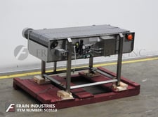 12" wide x 4.1' long, Intralox #ARB, conveyor table top Stainless Steel roller belt conveyor