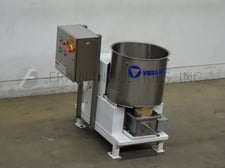 Vibra Screw, Stainless Steel volumetric vibratory feeder, 1-30 PPH, mounted on mild steel base