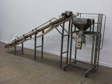Thiele #6128, gross weigh bagging scale system, capable of weighs from 20-110 lbs with accuracy of 1-3 oz.