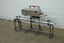 Bandrite #6000, automatic, continuous motion, band style bag sealer, 250-750 inches per minute