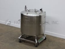 300 gallon JV Northwest, 316 Stainless Steel, internal pressure tank, 46" dia x 48" deep with a 40" straight