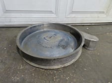 18" Bottom deck with discharge spout for screener separator, Stainless Steel
