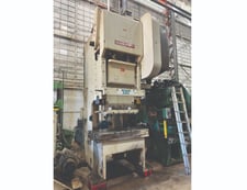 200 Ton, Bliss #C-200, gap frame press, 8" stroke, 24" Shut Height, 4.5"adj., 30-60 SPM, 1998