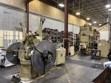 6000 lb. Minster, double end coil feed line, 14" W, 60" OD