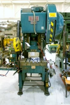 45 Ton, Bliss #C-45, mechanical OBI/gap frame press, 2" stroke, 8.5" Shut Height, air clutch & brake