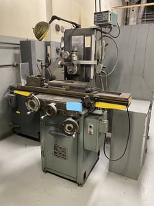 6" x 18" Reid #618-HR-Rollerway, hand feed surface grinder, electromagnetic chuck, Acu-Rite Qwikcount 2-Axis