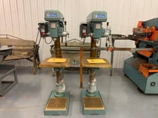 18" Ellis #9400, drill press, 3/4" tapping, 2 HP, 1200 RPM, S/N 94D24070, power downfeed, NEW