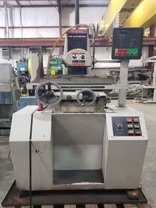 6" x 12" Harig #612-Autostep, semi-automatic surface grinder, Walker PMC, 1.5 HP3450 RPM