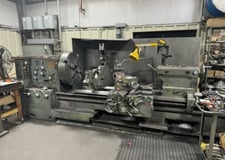36" x 120" Poreba #TPK-90A/3M, gap bed engine lathe, 25" swing over cross slide, steady rest, digital read out