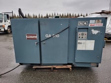 145 psi, Atlas Copco #GA510, 50 HP Rotary Screw Compressor w/ Air Dryer