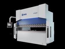 40 Ton, MVD iBend #A40-1250, hydraulic press brake, 4.1' OA, 43.31" between housing, 8.27" stroke, 16.34" DL