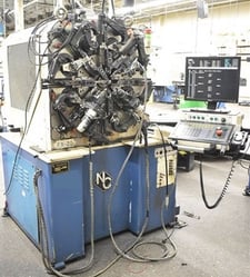 Nucoil Industries #FX-20, 7-Axis high speed CNC spring former