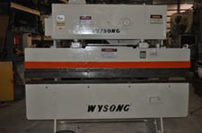 25 Ton, Wysong #2596, brake press, 8' overall bed, 6" between housing, 26" manual back gauge, #25001D