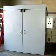 72" width x 72" H x 48" L FB Series, gas fired walk-in oven, 500°F, new