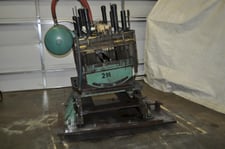 60 Ton, Airam #ATP-1615, cut-off press, 3 stroke, 13.3"Shut Height, 36" x32"bed, 235 SPM, adj tilt base