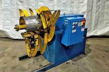 6000 lb. Minster / CHS #R40-12, uncoiler, 12" width, 60" O.D., 20"-25" ID, hydraulic expansion, 3-leaf