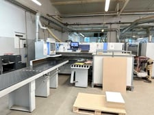 Holzma #HKL-400, angular panel saw system, 169" rip capacity, 86.6" crosscut capacity, 2013