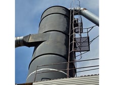 16700 cfm MacDonald Steel #26-PTFU, baghouse dust collector, 1780 sq.ft., 85 bags, 8" diameter x 120" long