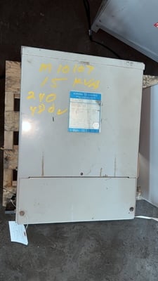 15 KVA 480 Primary, 240/120 Secondary, General Electric, with taps
