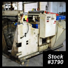 24" American Steel Line, coil peeler, 10000 lb., exit guide rolls, 1989