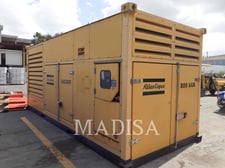 640 KW Atlas QAC800, Mobile Generator Set, Diesel, 1800 RPM, 480V, 1586 hours, 2013