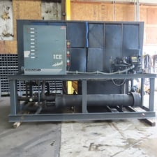 30 Ton, Budzar #AP-28S-SP, self contained air cooled chiller, 460 V., 800 BTU/Hr, R-422-B refrigerant