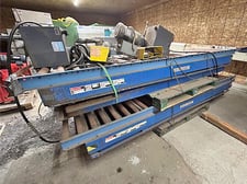 3000 lb. Blue Giant #SFSS-RH33-575, scissor lift, 34" x 108" platform w/ idle roller
