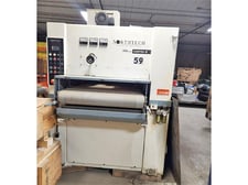 36" Northtech #NT-KL-920-PRR-B & NT-KL-920-PRR-U, knife planer / sander, 3-head, 37" x72" infeed conveyor