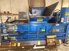JV Manufacturing #HE-60, 60" x 30" x 48" horizontal closed door baler, (2) 6" cylinder, 20 HP motor, 84"