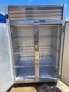 Traulsen #G22010, G Series 2 door solid door reach in freezer, 52", 6 shelves, 46 cu.ft.